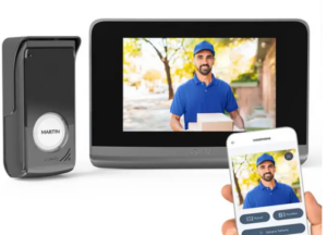 Visiophone Somfy V500 Connect : platine de rue, moniteur intérieur et pilotage depuis un smartphone
